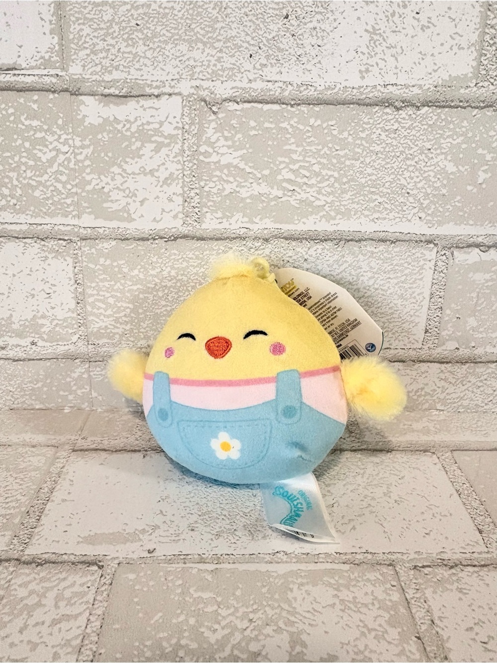 Squishmallows 3.5" Aimee the Chick Clip-on Plush Easter Squad NEW